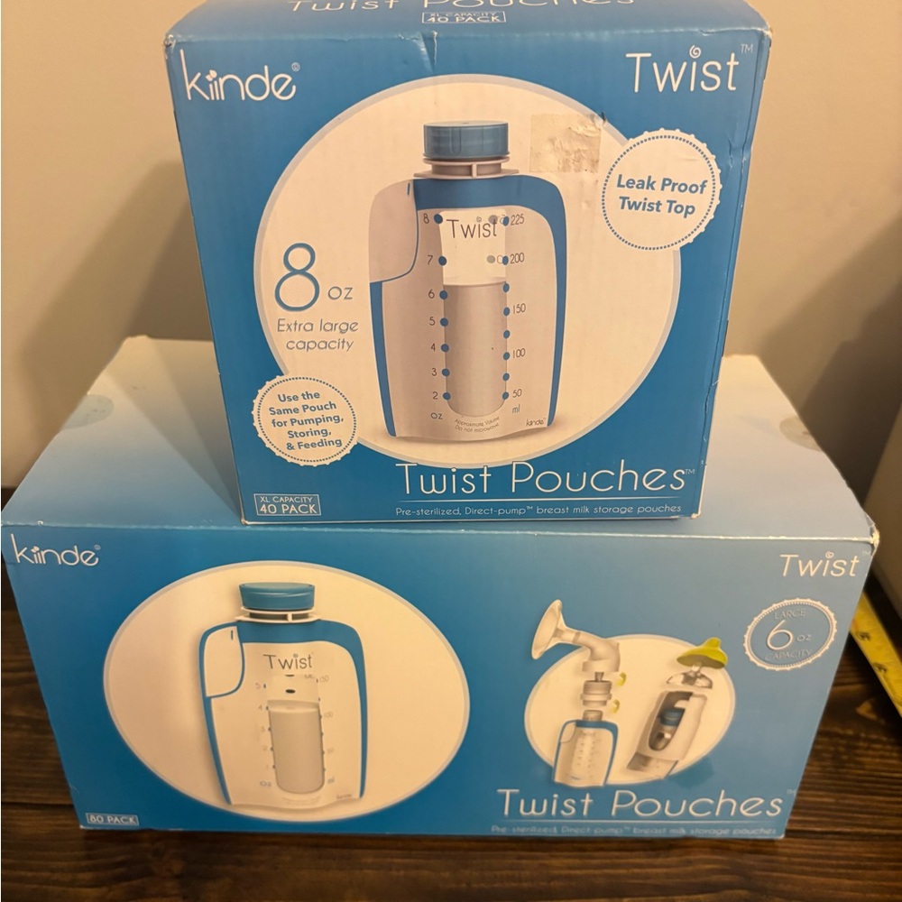 Kiinde Twist Pouches 8 oz and 6oz